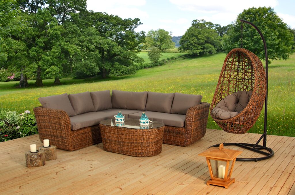 Rattan garden furniture